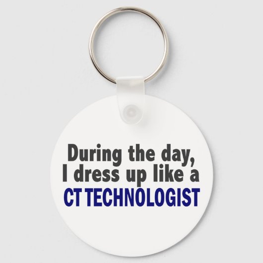 Ik dress op als een CT-technologiste Sleutelhanger (Voorkant)