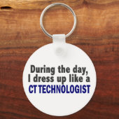 Ik dress op als een CT-technologiste Sleutelhanger (Voorkant)
