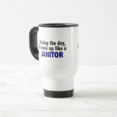 Ik dress op als een Janitor Reisbeker (Voorkant links)