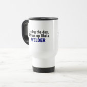 Ik dress op als een lasser reisbeker (Voorkant links)