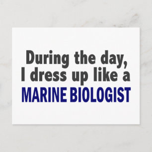 Ik dress op als een marinier bioloog briefkaart