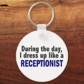 Ik dress op als een receptionist sleutelhanger (Voorkant)