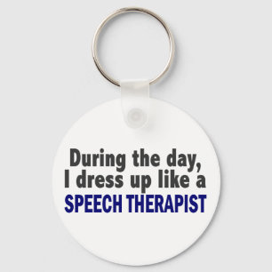 Ik dress op als een spraaktherapeut sleutelhanger