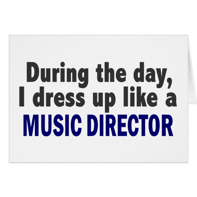 Ik dress op als muziekdirecteur (Voorkant Horizontaal)