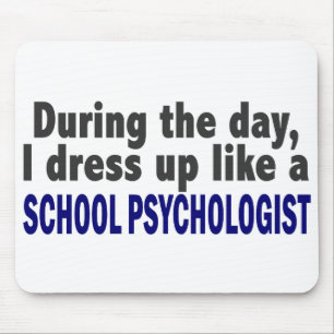 Ik dress op als schoolpsycholoog muismat