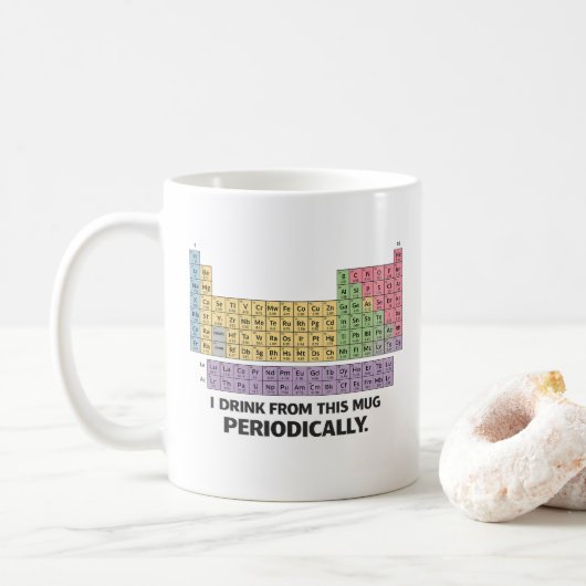 Ik drink af en toe uit deze mok (Met donut)
