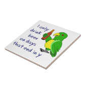 Ik Drink alleen bier Tegeltje (Zijkant)