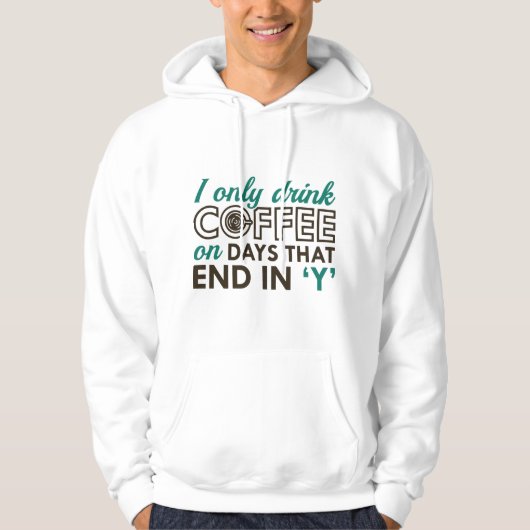 Ik Drink alleen koffie Hoodie (Voorkant)
