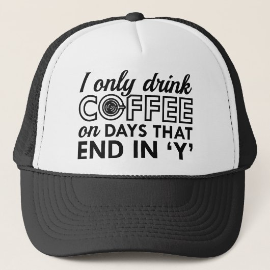 Ik Drink alleen koffie Trucker Pet (Voorkant)