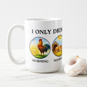 Ik Drink Alleen 's Ochtends Middags Avonds & Nacht Koffiemok