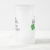 Ik Drink als een meisje, probeer de klaver op te h Matglas Bierpul (Center)