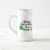 Ik Drink als een meisje, probeer op te houden Bierpul (Links)