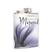 Ik Drink als een vis omdat ik een zeemeermin ben | Heupfles (Rechts)