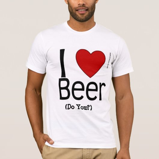 Ik drink bier (jij ook?) t-shirt (Voorkant)