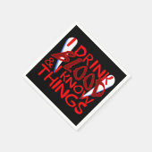 Ik Drink bloed en ik ken Dingen Vampire Servet (Hoek)