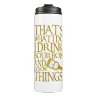 Ik Drink Bourbon en ik ken dingen grappig Drink