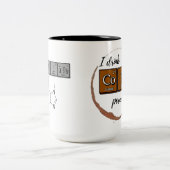 "Ik drink CoFFe periodiek" 15 oz koffie mok (Center)