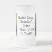 Ik Drink daar niet naar!!! Matglas Bierpul (Center)