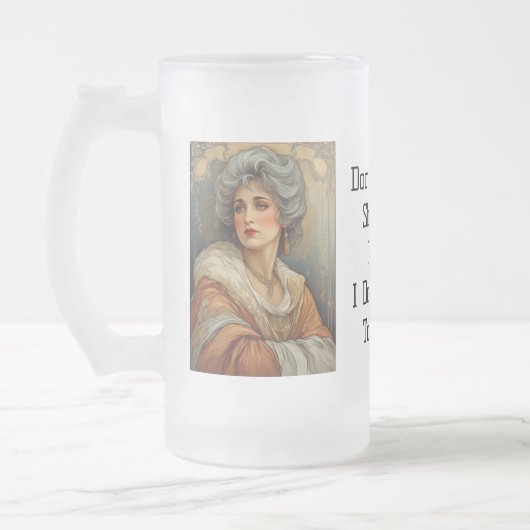 Ik Drink daar niet naar!!! Matglas Bierpul (Links)