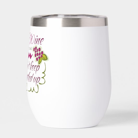 Ik Drink de citaat van de grappige wijn (Achterkant)