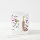 Ik Drink de citaat van de grappige wijn Matglas Koffiemok (Center)