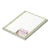 Ik Drink de citaat van de grappige wijn Notitieblok (Linkerzijde)