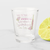 Ik Drink de citaat van de grappige wijn Shot Glas (Achterkant)