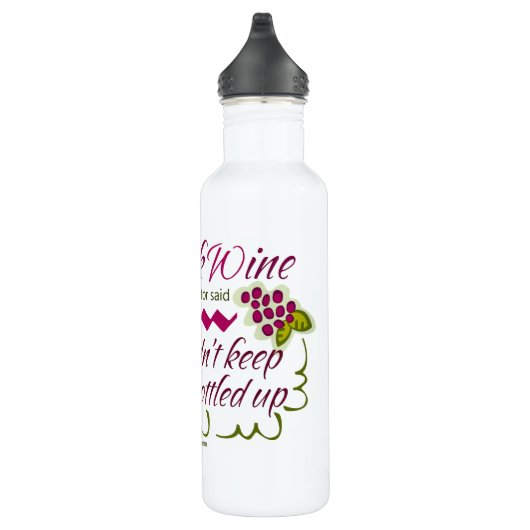 Ik Drink de citaat van de grappige wijn Waterfles (Rechts)