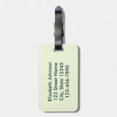 Ik Drink de Funny Quote van de Wijn Gepersonalisee Bagagelabel (Achterkant verticaal)