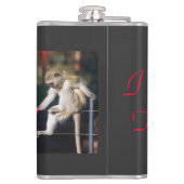 Ik drink, dus ik ben! heupfles (Achterkant)