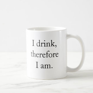 Ik drink, dus ik ben. koffiemok