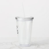 Ik Drink en ik ken dingen Acryl Drinkbeker (Links)