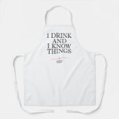 Ik Drink en ik ken dingen Schort (Voorkant)