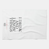 Ik Drink en ik ken dingen Theedoek (Horizontaal)