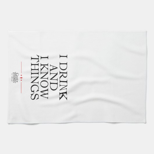 Ik Drink en ik ken dingen Theedoek (Horizontaal)