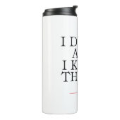 Ik Drink en ik ken dingen Thermosbeker (Gedraaid links)