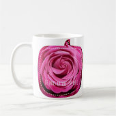 "Ik drink het leven in roze" (linkerhand) Koffiemok (Links)