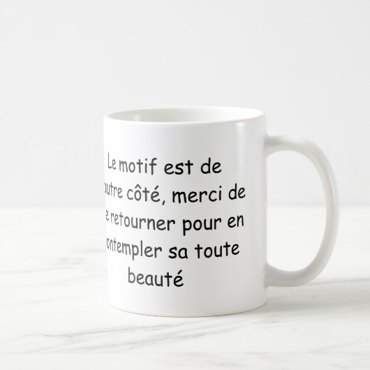 "Ik drink het leven in roze" (linkerhand) Koffiemok (Rechts)
