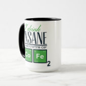 Ik Drink Insane hoeveelheden koffee Funny Chemistr Mok (Voorkant links)