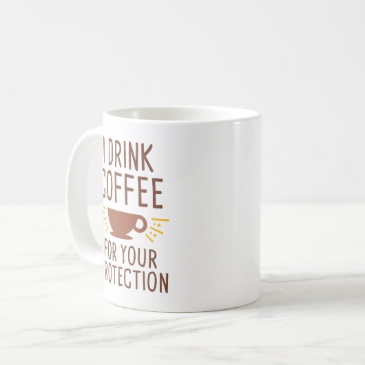 Ik Drink koffie Koffiemok (Voorkant links)