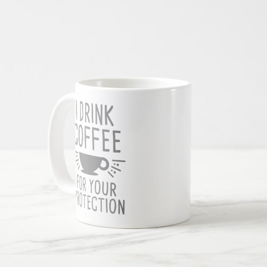 Ik Drink koffie Koffiemok (Voorkant links)