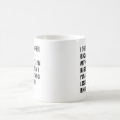 Ik drink koffie omdat... binkie Koffiemok (Center)