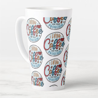 Ik drink koffie ter bescherming latte mok
