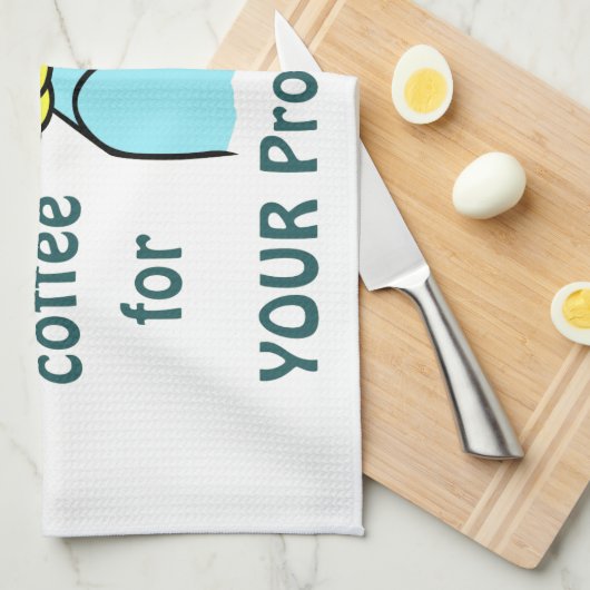 Ik Drink koffie Theedoek (Quarter Fold)