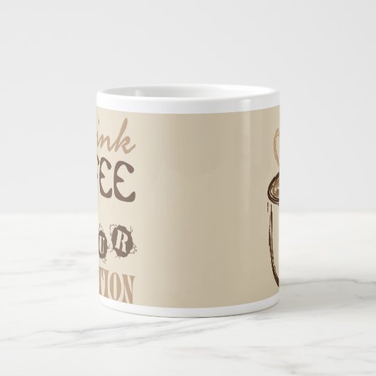 Ik Drink koffie voor je Mok (Voorkant)