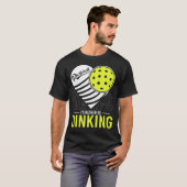 Ik drink liever grappige pickleball liefhebbers t-shirt (Voorkant volledig)