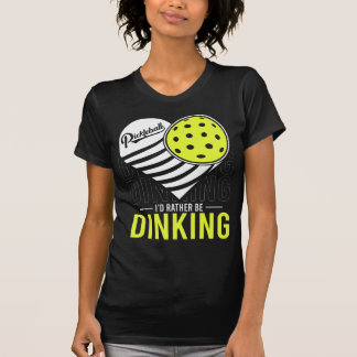 Ik drink liever grappige pickleball liefhebbers t-shirt