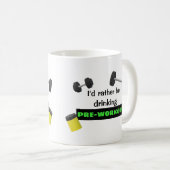 Ik drink liever PREWORKOUT | Funny Gym Koffiemok (Voorkant rechts)