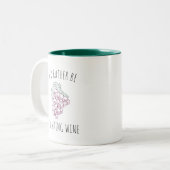 Ik Drink liever wijn Tweekleurige Koffiemok (Voorkant links)