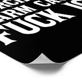 Ik Drink mijn Horchata Warm Cause Ice Deportation  Poster (Hoek)